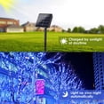 thumbnail image 3 of Guirnalda de luces solares BHCLIGHT, paquete de 2 unidades, 44 m, 400 LED, azules, impermeables, 3 of 9