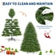 thumbnail image 4 of 6ft spruce artificial christmas tree con warm blanca leds in 8 modes y foldable metal stand, 4 of 9