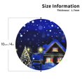 thumbnail image 2 of Naloa Christmas Night Leather Coasters for Drinks, Durable Drink Coasters 4 Set for Tabletop Protection, Luxurious Home Décor and Housewarming Gift ( {designName})Round Shape, 2 of 6
