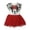 White / red, variant on Disney Minnie Mouse Infant Baby Girls Dress Infant to Little Kid
