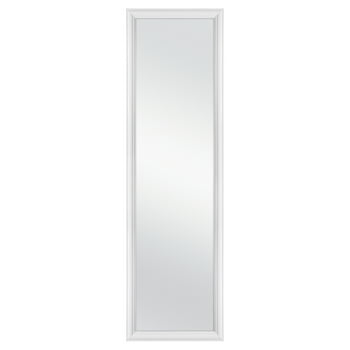 Mainstays Over-The-Door Mirror with Hardware, 14.25X50.25 IN, White