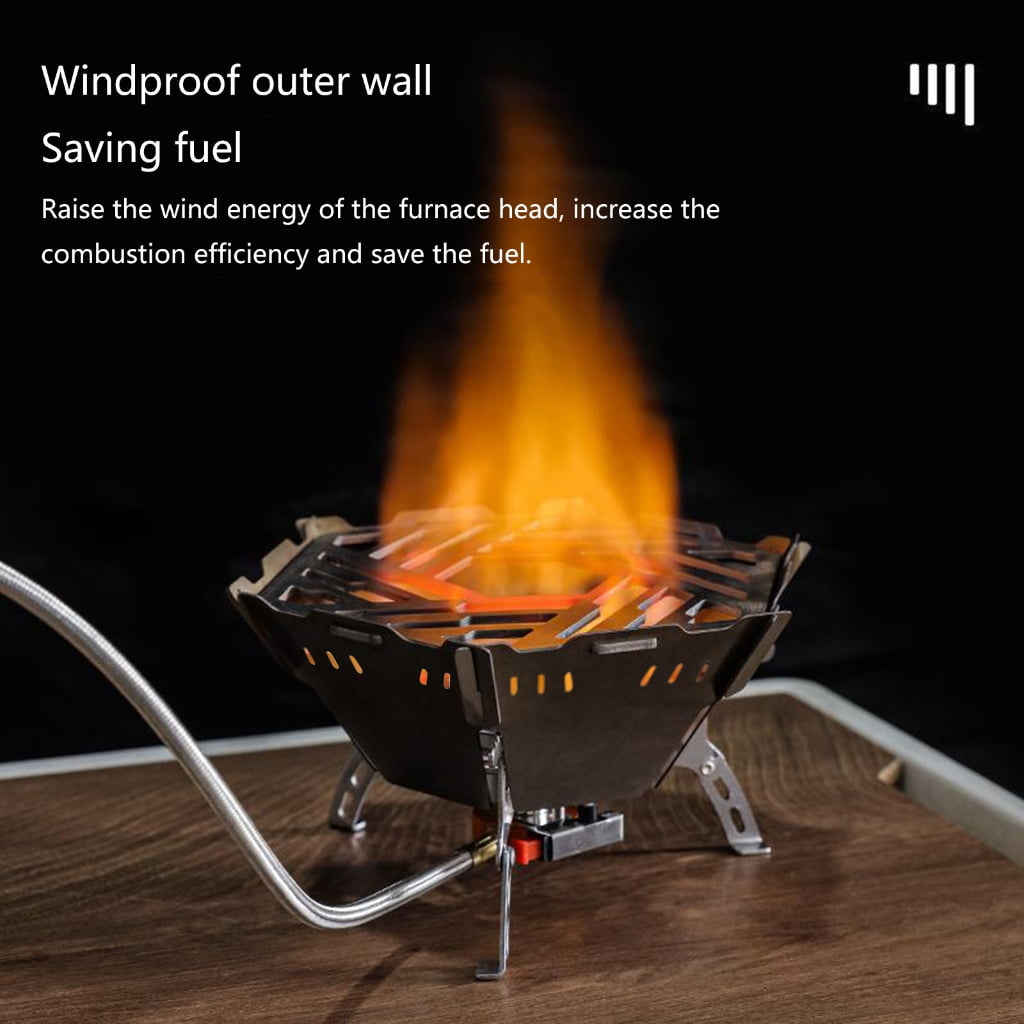 ZPAQI Camping Gas Stove WindShield Stainless Steels Outdoor Cooking Stove Windscreen