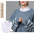 thumbnail image 6 of Camicover Fake Collar Detachable Half Shirt False Collar Solid Color Pointed Doll Peter Pan Blouse Dickey for Women Favors, 6 of 6