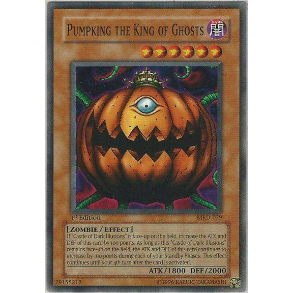 YuGiOh Metal Raiders Common Pumpking the King of Ghosts MRD-079 (1st Edition)