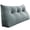 Gray, variant on Johnear Large Rest Reading Wedge Pillows Bolster Headboard Backrest Pillow Velvet Cushion Lumber Backrest Daybed Positioning Sofa Bed Rest Reading Pillow Triangular Upholstered (Black,Full)
