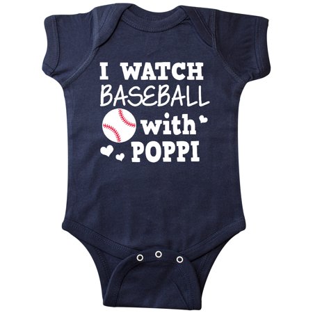

Inktastic I Watch Baseball with My Poppi Gift Baby Boy Bodysuit