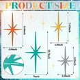 thumbnail image 3 of CoolStuff 4 Pcs Cast Iron Starburst Shaped Wall Decor Metal Mid Century Modern Decor Retro Atomic Stars Wall Art Elegance Accents Vintage Celestial Whimsigoth Hangings for Home Office Room(Gold), 3 of 6