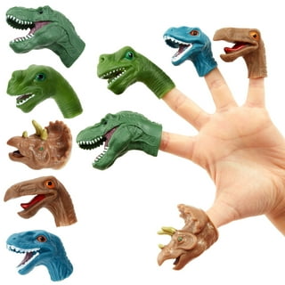 5Pcs Finger ejection dinosaur toys rubber dinosaur Slingshot boys birthday  party favors kids dinosaur party decoration gift toy
