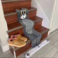 thumbnail image 4 of Stairs Cartoon Carpet Unique Cat Shape Flat Rug Floor Mats, 4 of 5