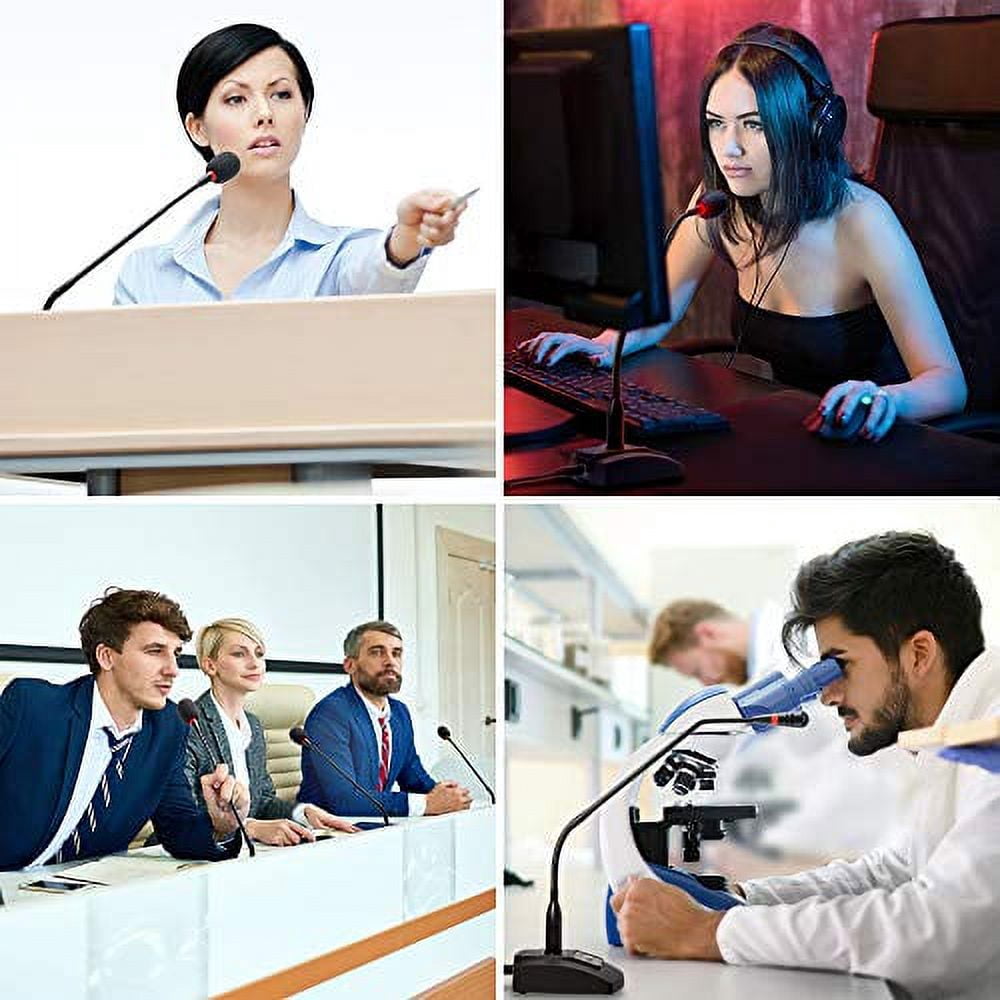 USB Computer Microphone, Unidirectional Condenser Desktop/Laptop/PC Mic,Mute Button with LED indicator, suitable for Windows,Mac,PS4,Youtube,Skype,Recording,Gaming,Podium,Court Conference,Dictation