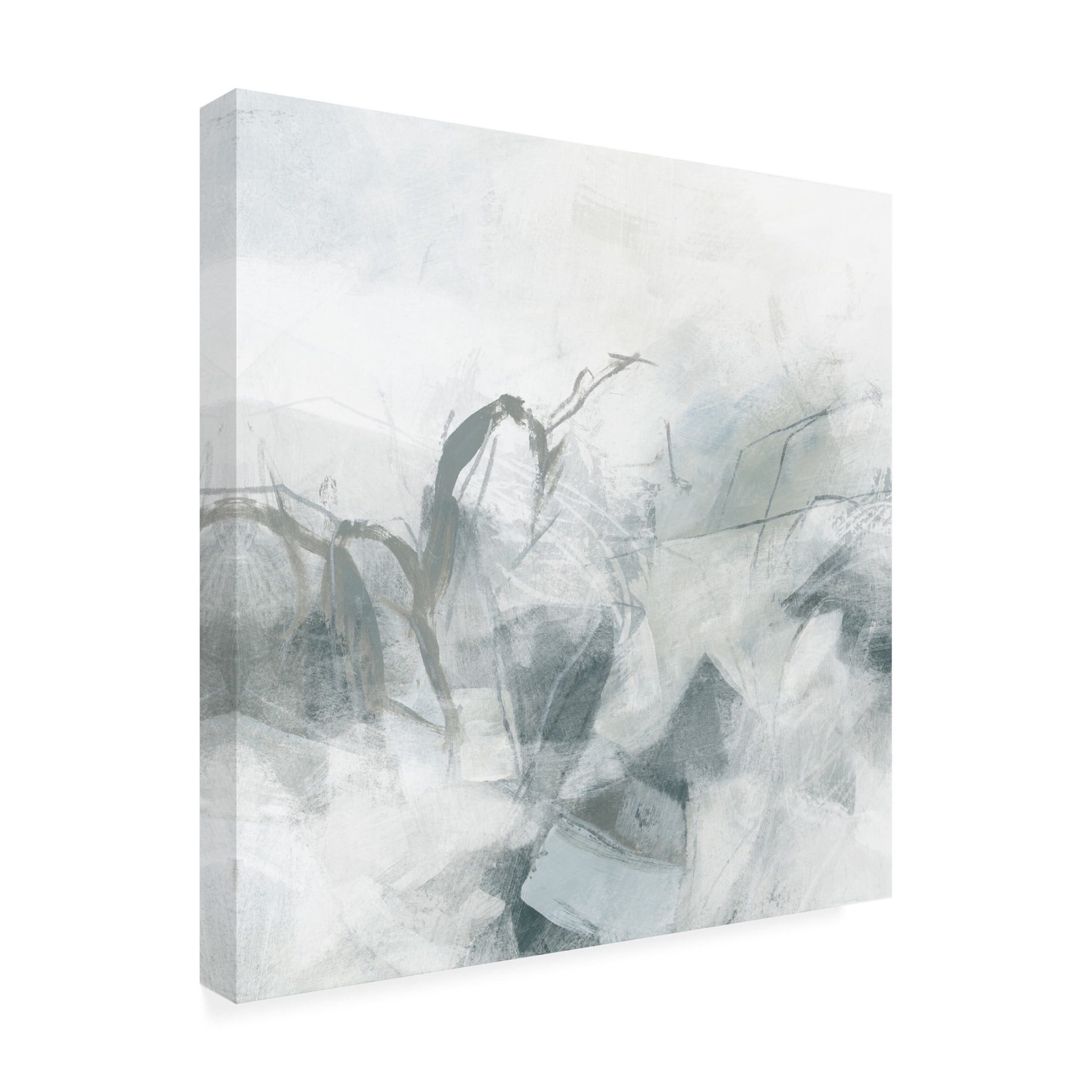 Canvas Wall Art - June Erica Vess 'Stone Mist I' Wall Art for Living Room, Bedroom, or Office Décor by Trademark Fine Art - 18 x 18 Inches