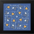 thumbnail image 2 of Hanukkah 4 20x20 Black Modern Framed Museum Art Print Titled - Art Licensing Studio, 2 of 5