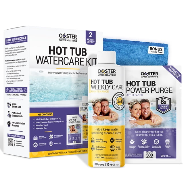 Kit limpiador para jacuzzi Bio Ouster 3 en 1, set de cuidado semanal