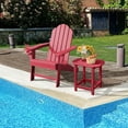 thumbnail image 2 of Costway Patio Adirondack Chair Weather Resistant Garden Deck with Cup Holder Red, 2 of 8
