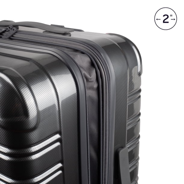 iFLY Fibertech 3.0 3-Piece Expandable Hardside Spinner Luggage Set