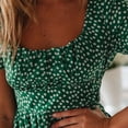 thumbnail image 3 of Askfv Womens Maxi Dress Boho Floral Dress Summer Short Sleeve Casual Dress, 3 of 6
