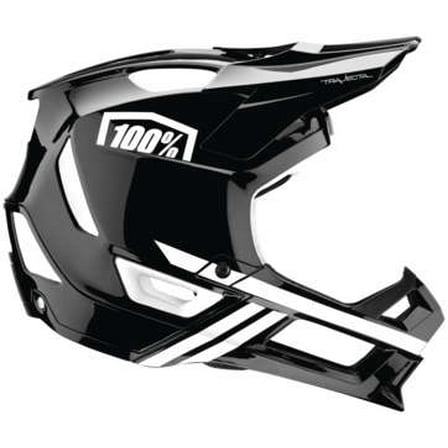 100% Trajecta Fidlock Bicycle Helmet (XL, Black/White)