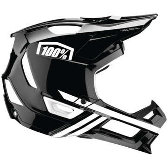 100% Trajecta Fidlock Bicycle Helmet (Large, Black/White)