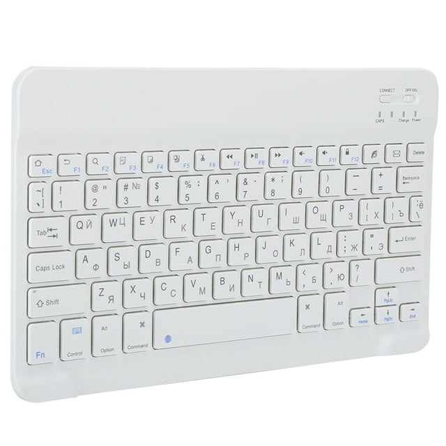 Teclado De Computadora Teclado Inalámbrico Pequeño Y Liviano Carga Micro USB Para Sistemas Android / OS X / Windows ANGGREK ruso