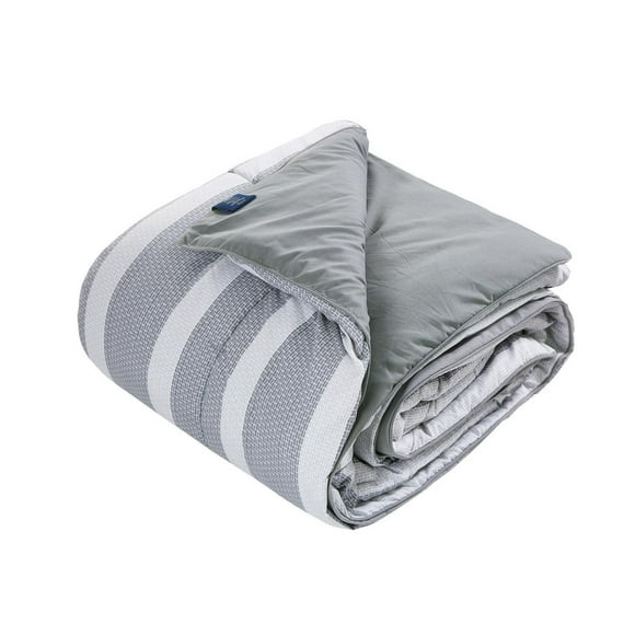 Chaps 3 PC Comforter Set Grey Double/Queen