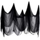 thumbnail image 1 of Husfou Halloween Black Creepy Cloth Decoration, 200x85in Spooky Giant Cheesecloth for Halloween Decor, Spider Web for Outdoor Indoor Party Supplies for Doorways Haunted House Patio Garden, 1 of 5