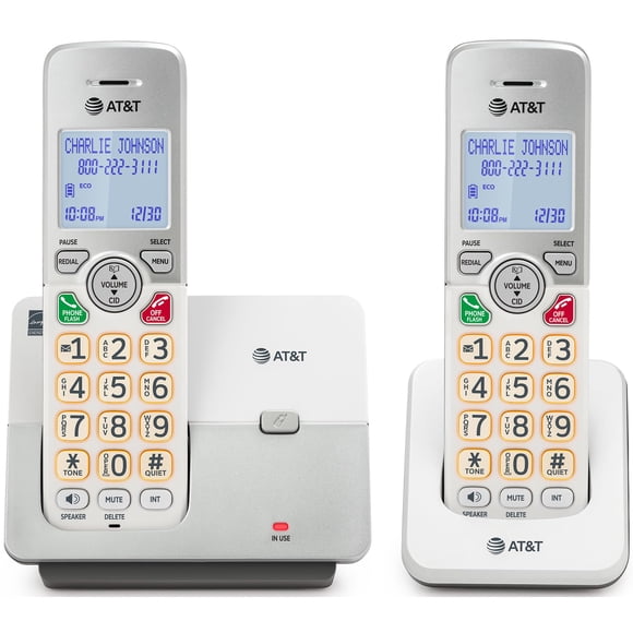 Teléfono Fijo Inalámbrico AT&T EL1121-2 DECT 6.0 de 2 Unidades