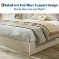 thumbnail image 4 of Kojooin Wood Platform Bed Frame with Fluted Design, Low Profile Minimalist Bed Base, No Box Spring Required, 4 of 6