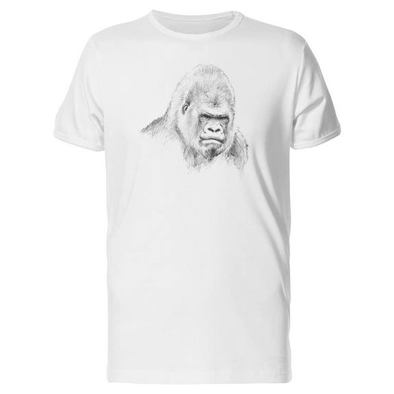 A Gorilla Head In Pen Style Tee Men's -Image by Shutterstock
