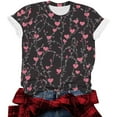 thumbnail image 5 of mihongmao Plus Size Valentine Shirts for Women Printed Short Sleeved Round Neck Top Multicolor L, 5 of 5