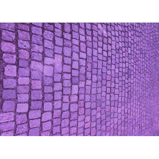 Ahgly Tapis Rectangulaire Lavable en Machine Intérieur Transitionnel Heliotrope Violet, 2 Pieds x 3 Pieds