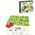 thumbnail image 1 of Rail Car Puzzle, Cute Car And Floor Puzzle Mat, 25pcs/set 4 Themed Vehicles,, 1 of 5