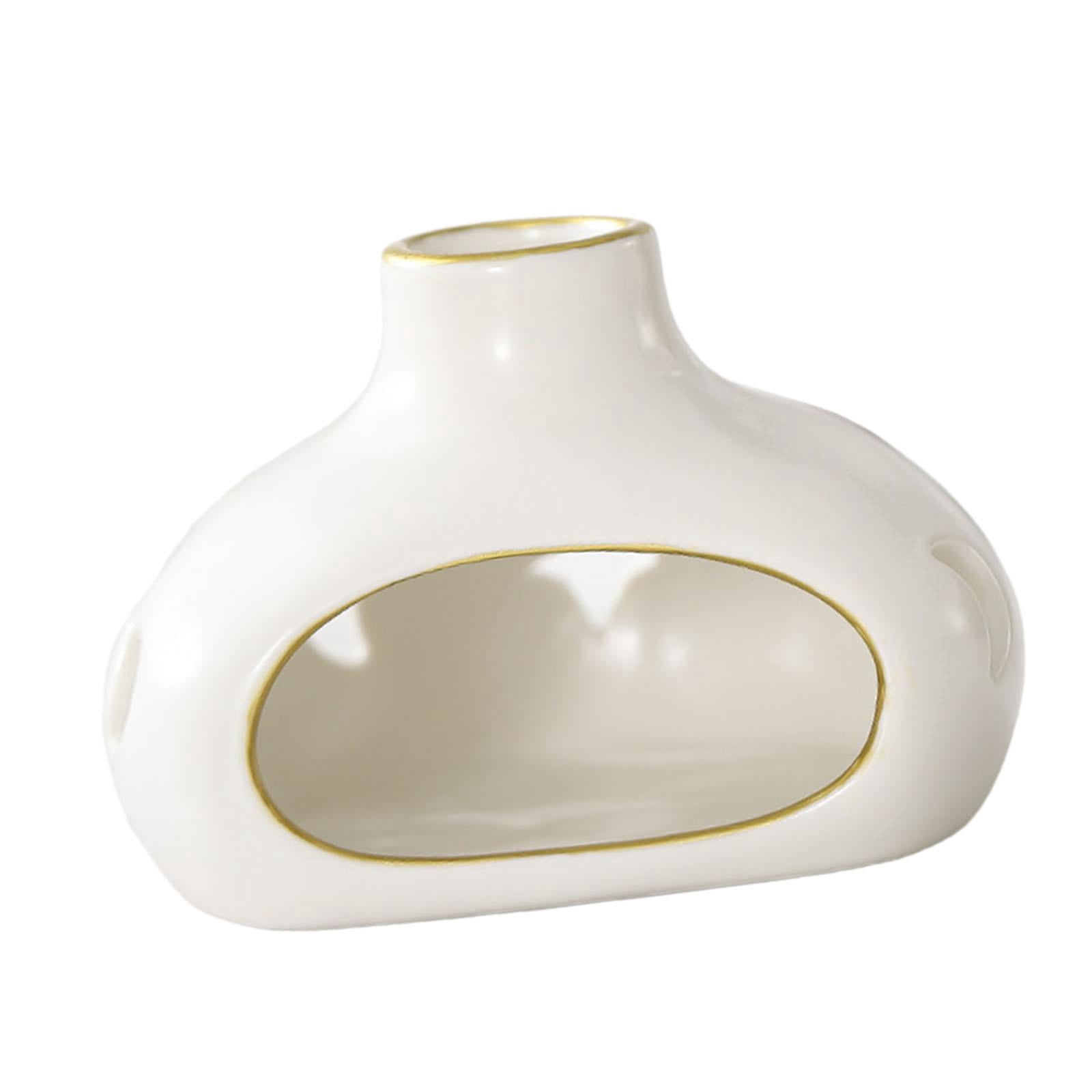WLPZXP Palo Santo Holder Ceramic Incense Burner Holder Practical Table Centerpiece Cone White