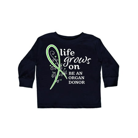 

Inktastic Life Grows On- be an Organ Donor Gift Toddler Boy or Toddler Girl Long Sleeve T-Shirt