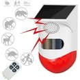 thumbnail image 2 of Solar Strobe Alarm Light with Motion Sensor Siren Outdoor Alarm Siren with Remote Controller 120db Sound Security Siren Light IP67 Waterproof and 4 Mode for Home,Farm,Barn,Villa,Yard, 2 of 5
