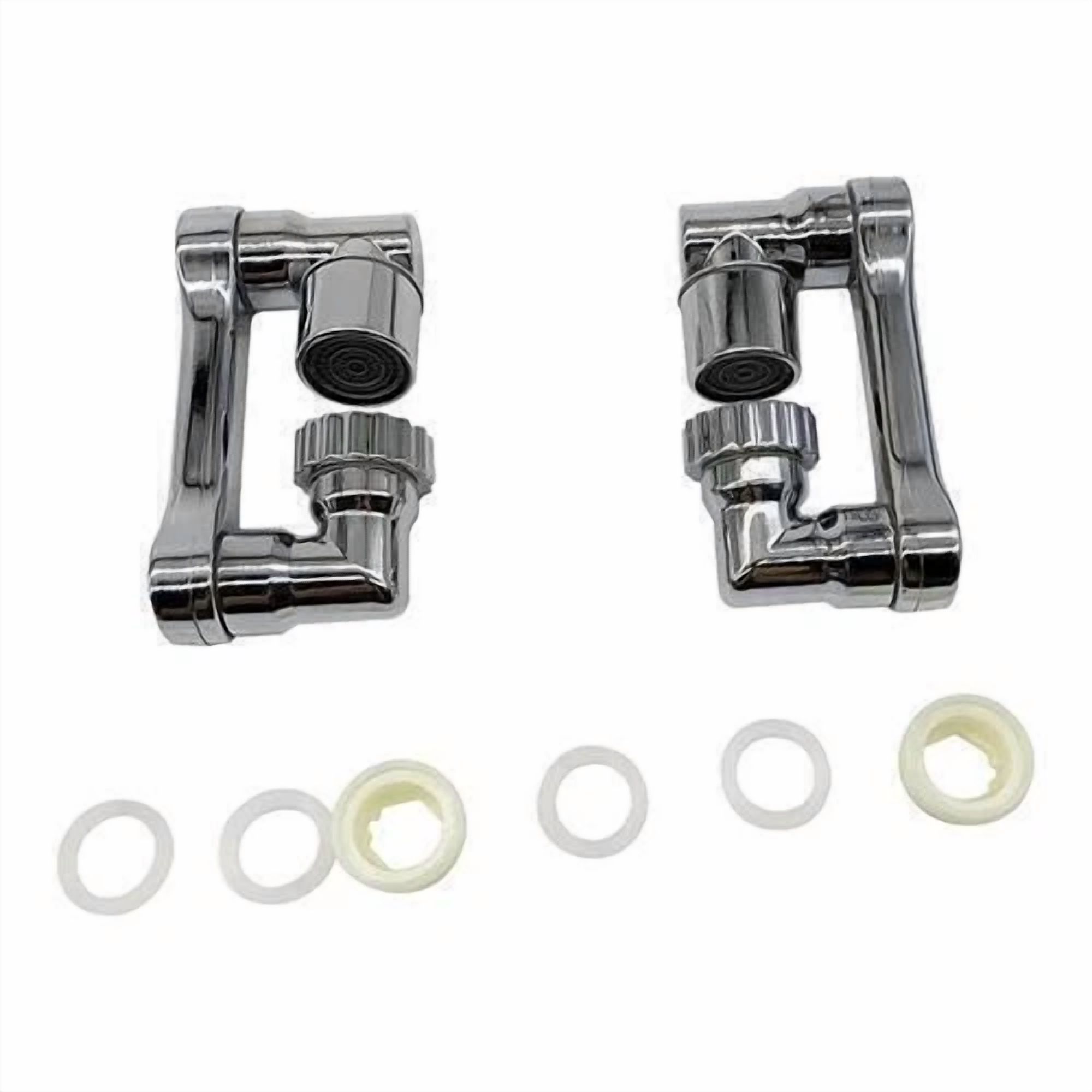 FLINT- 2 Pack Extension Abs Faucet Aerator Universal 1080° Swivel Robotic Arm Swivel Us
