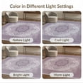 thumbnail image 7 of ODIKA Purple Plum Lilac Grey Ornamental Swirling Traditional Pink Mauve for Master Suite, California King, Under Bed, Foldable Easy Care, 7 of 7