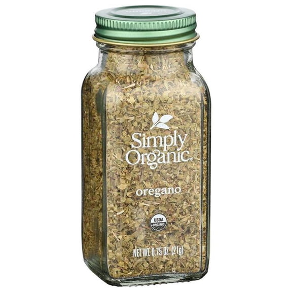 Simply Organic Oregano, Shelf-Stable, 0.75 oz Bottle