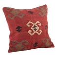 thumbnail image 1 of SARO LIFESTYLE Collection 5174.M20S Kilim Design Coussin à Jeter Rempli de Canard, 20", Rouge, 1 of 1