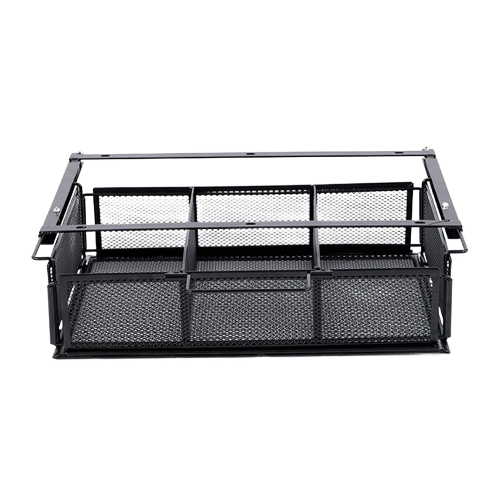 figatia under Desk Drawer Basket Hidden Desktop Organizer Black Invisible Tray Pull Out under Table Storage Shelf for Desktop Kitchen