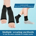 Hehanda Plantar Fasciitis Compression Socks for Women & Men (Black, 2