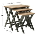 thumbnail image 4 of SAFAVIEH Jack Stacking Tray Tables Black / Oak, 4 of 5