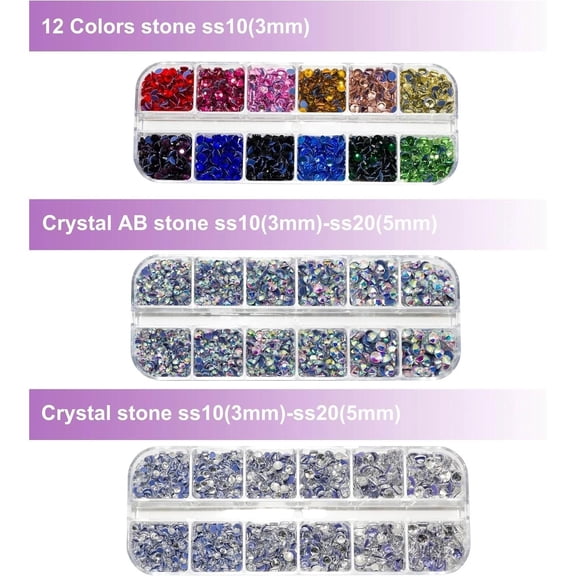 Bedazzler Kit with Rhinestones Hot Fix Applicator Tool with 5,000 Pieces of Rhin