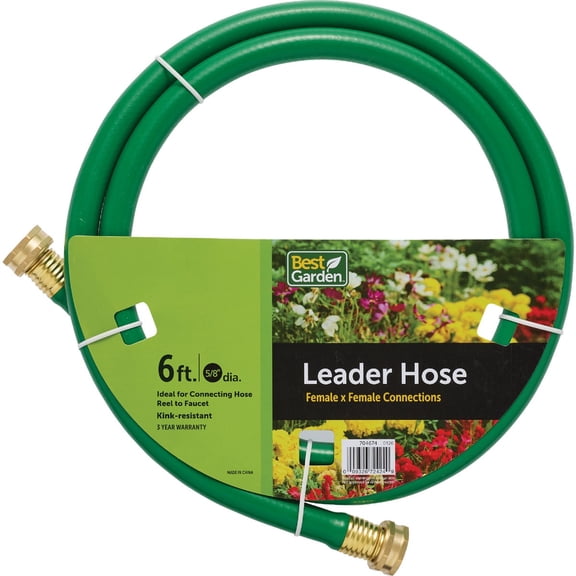 Do It Best Gs - Hoses GS15-019 FF Best Garden Leader Hose, 5/8x6, Green