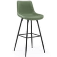 thumbnail image 6 of COOLHUT 28 Inch Dining Chairs Set of 4, Modern Kitchen & Dining Room Chairs, Upholstered Faux Leather Dining Chair, Armless Dinner Side Chairs with Sturdy Metal Legs, Green, 6 of 8
