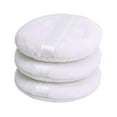 thumbnail image 1 of GlamEssence 3PC White Washable Furry Large Body Powder Puff Pure Cotton Cosmetic Loose Powder Puff, 1 of 7