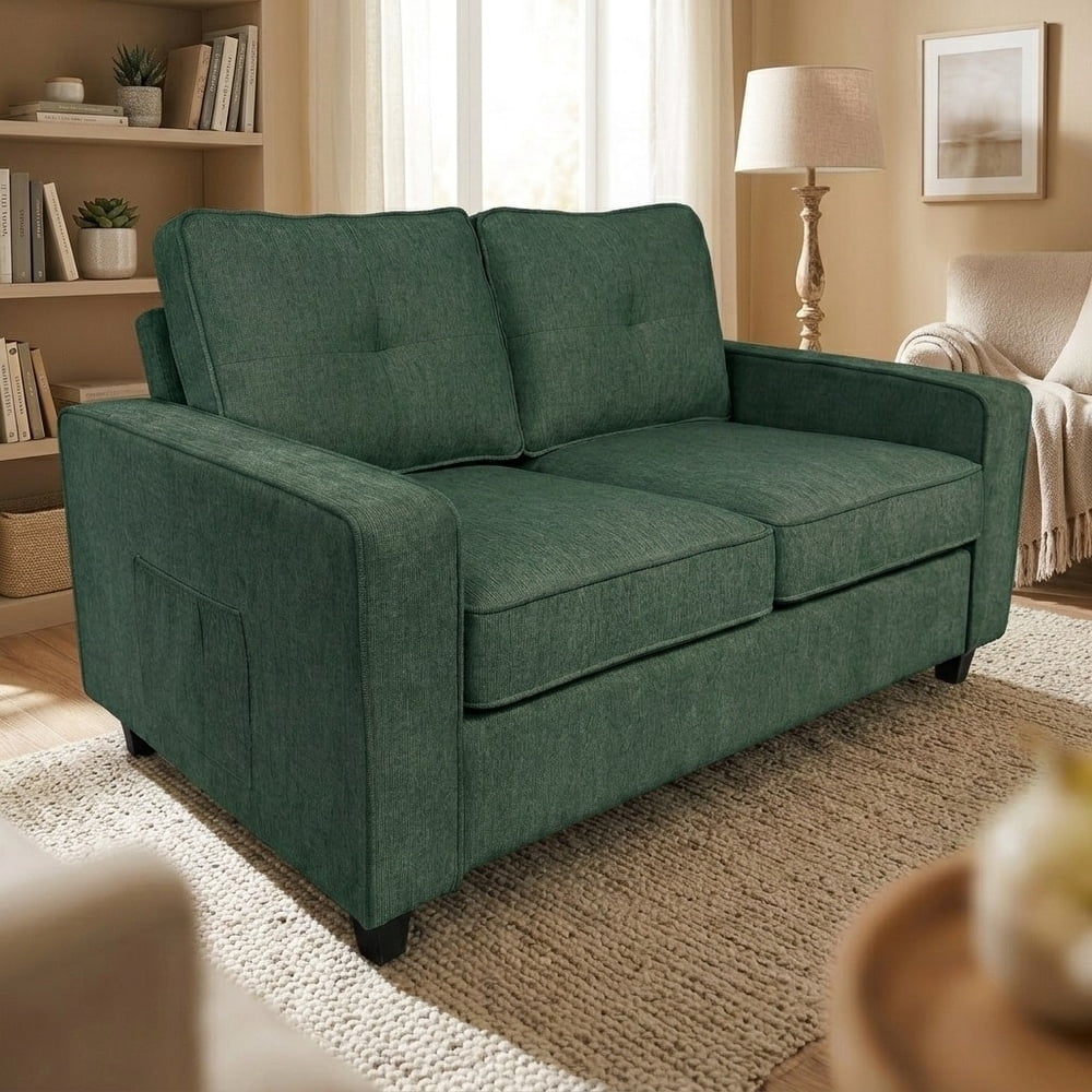 US Pride Chenille upholstery 54.3 inch wide loveseat