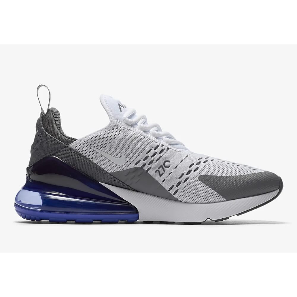 Nike Air Max 270 AH8050-107 Men's White Violet Gray Athletic Running Shoes YUP1 (8)