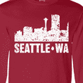 thumbnail image 4 of Inktastic Seattle Skyline Grunge Long Sleeve T-Shirt, 4 of 5