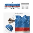 thumbnail image 5 of Sport Hockey Stadium Retro Window Valance Curtain Kitchen Cafe Short Curtains Living Room Tie-Up Valance Curtain, 5 of 6