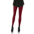thumbnail image 3 of CUZIBR Socks For Women High Waist Solid Tights Colourful Leggings Stretchable Womens Stockings Soft Pantyhose Casual Breathable Socks,Wine,XXL, 3 of 5